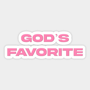 gods fav Sticker